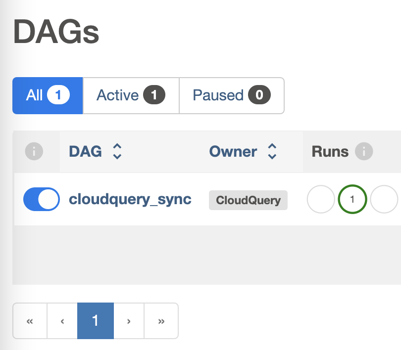 CloudQuery job in Airflow UI